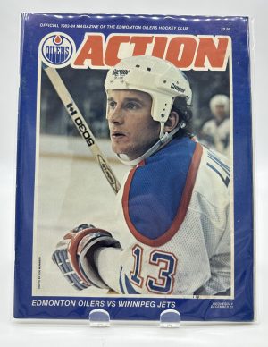 Action Edmonton Oilers Official Program December 21 1983 VS. Jets